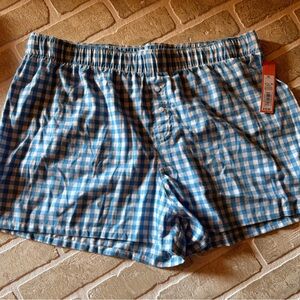 Blue Checkered Men's Shorts